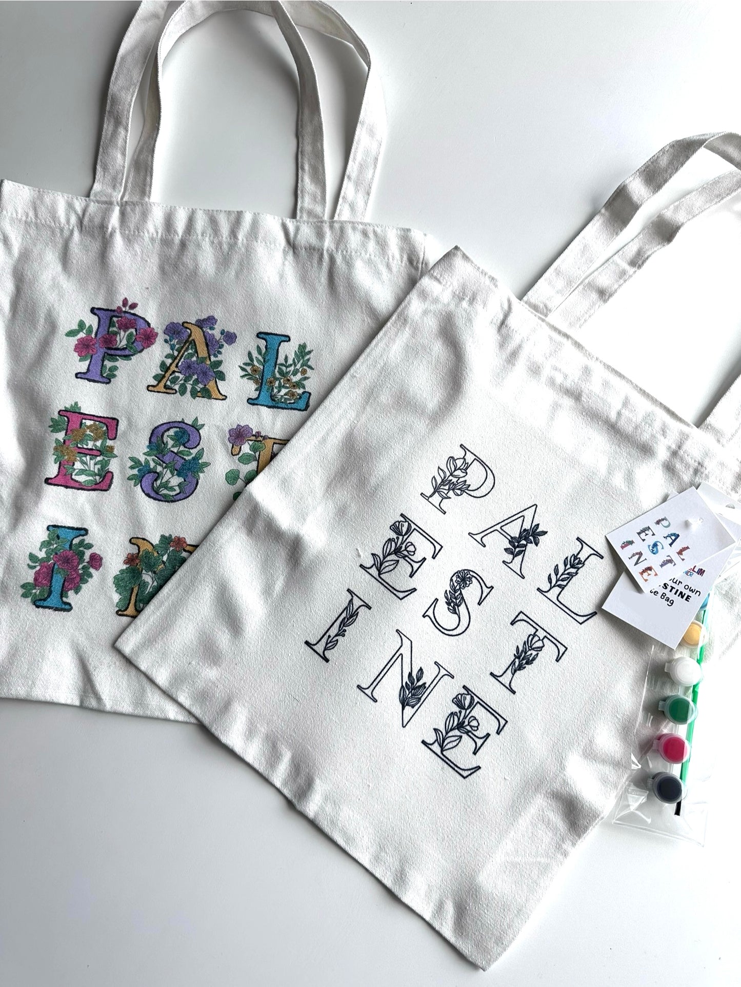 Palestine tote bag craft