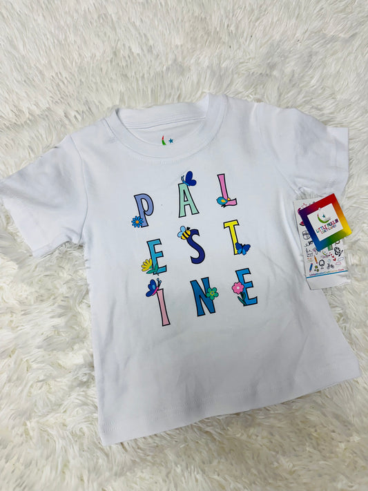 Kids Palestine Floral T-Shirt