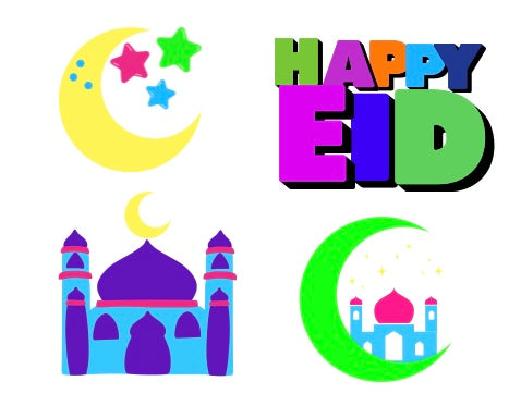 Eid Mini sticker sheets (10 pieces)