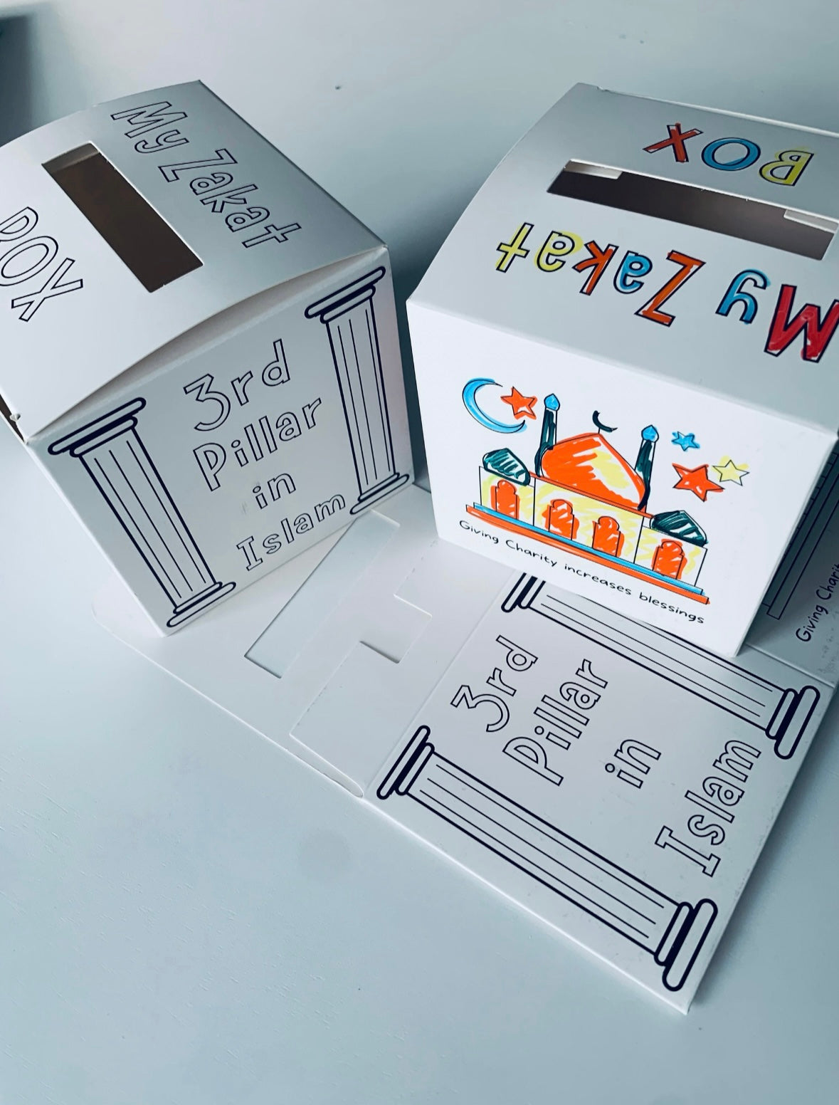 Color your own Zakat Box 5 pieces