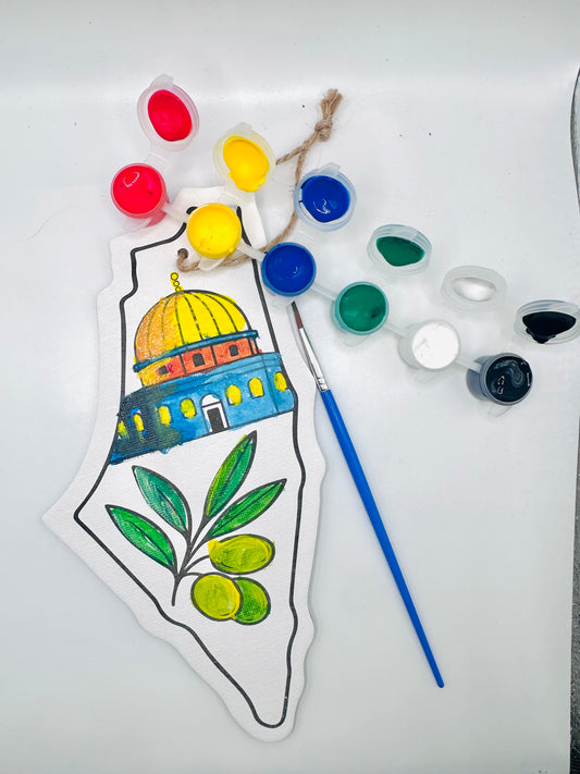 Palestine canvas paint kit