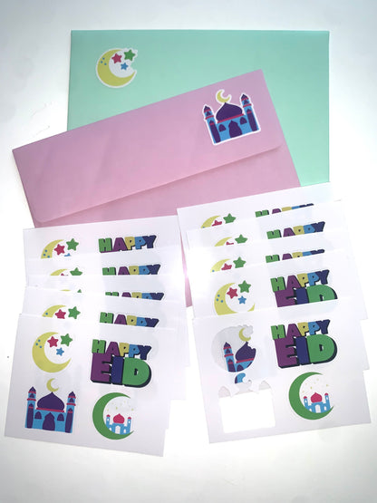 Eid Mini sticker sheets (10 pieces)