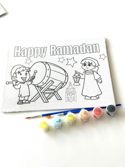 Ramadan or Eid canvas paint set