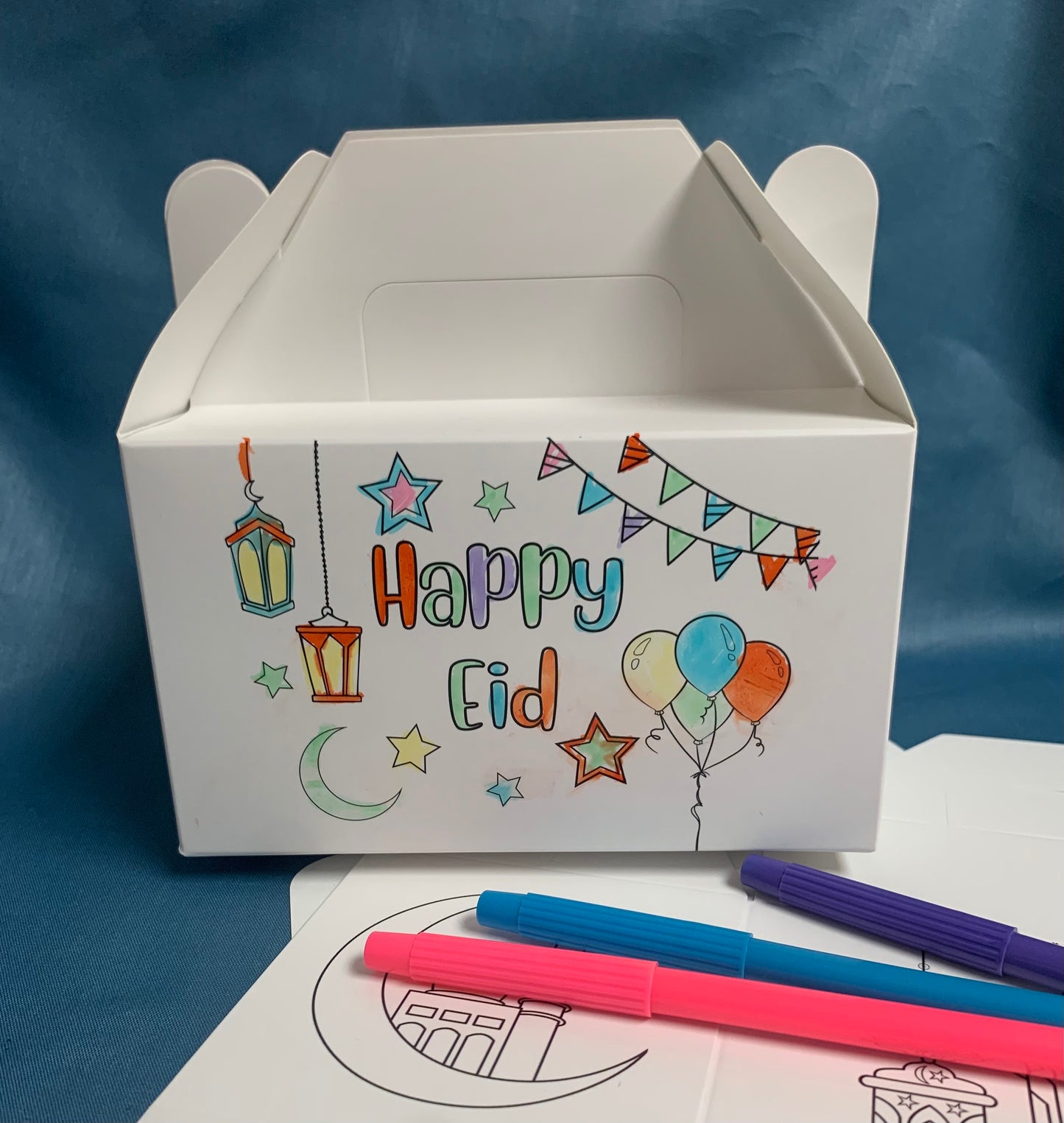 Color your own Eid Treat Box 2pc