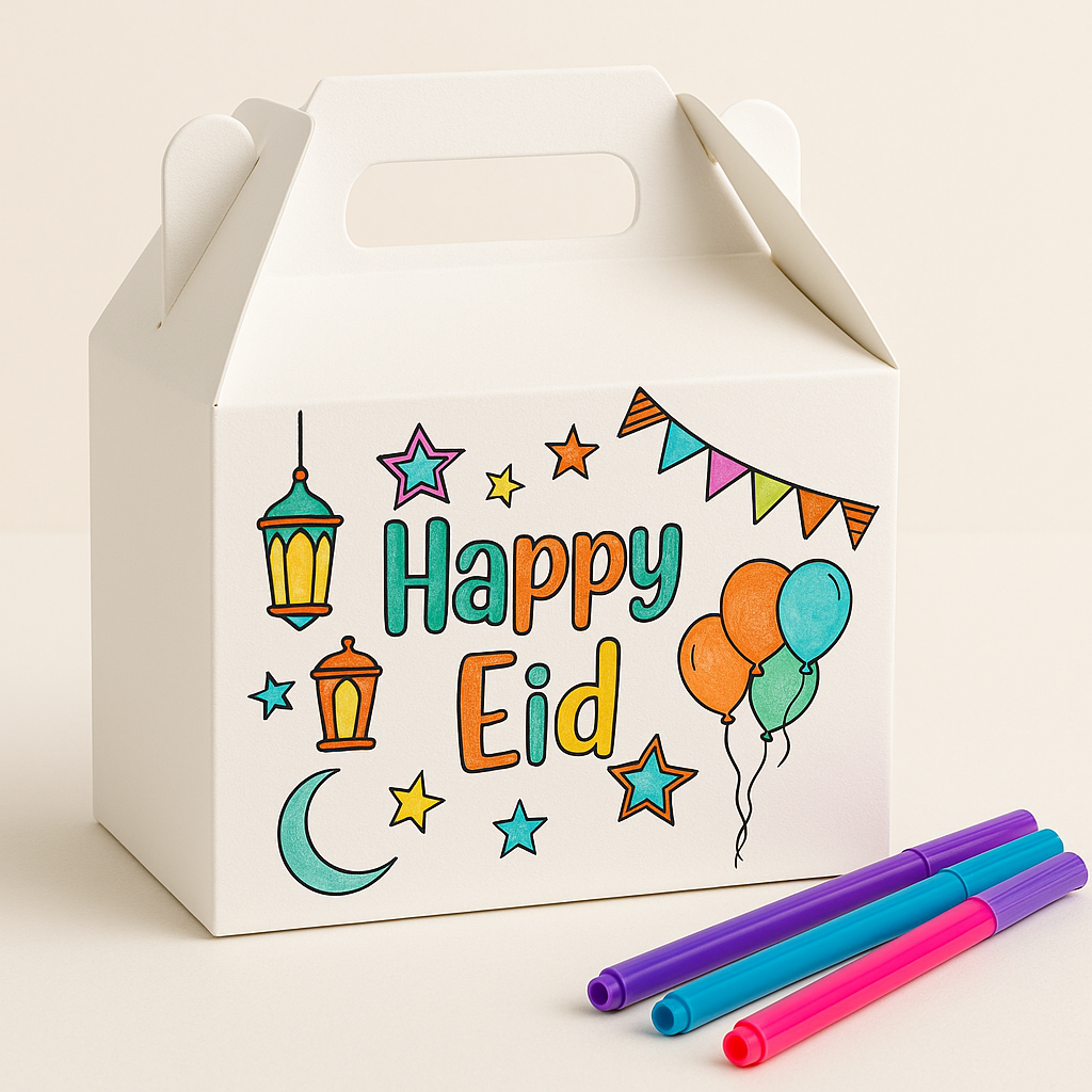 Color your own Eid Treat Box 5 pieces