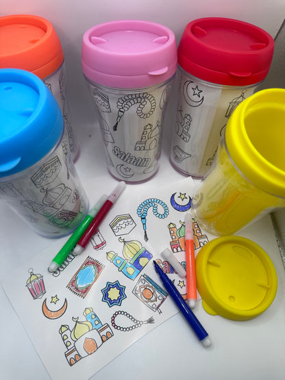 Color your own tumbler cup
