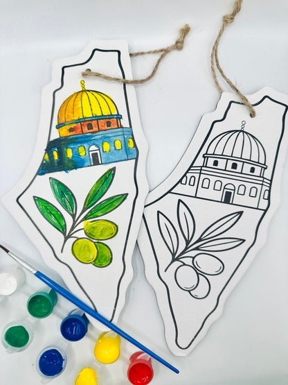 Palestine canvas paint kit