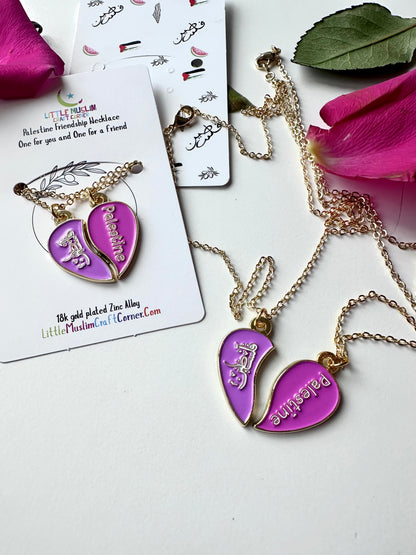 Palestine friendship necklace