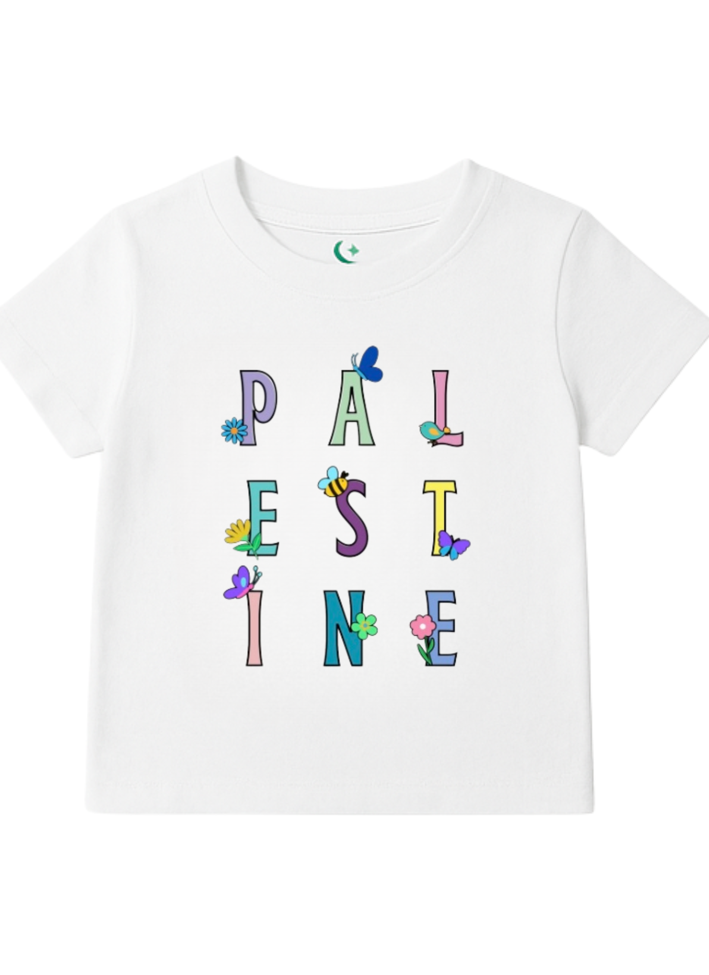 Kids Palestine Floral T-Shirt