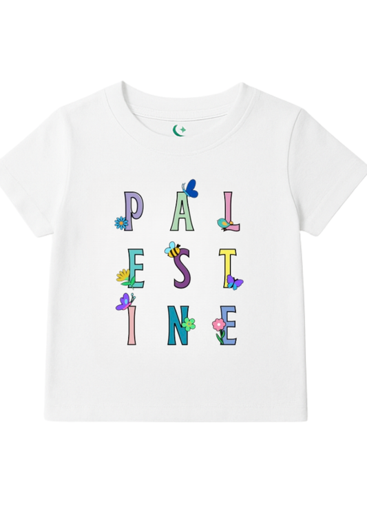 Kids Palestine Floral T-Shirt