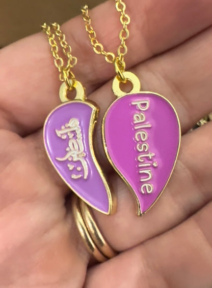 Palestine friendship necklace