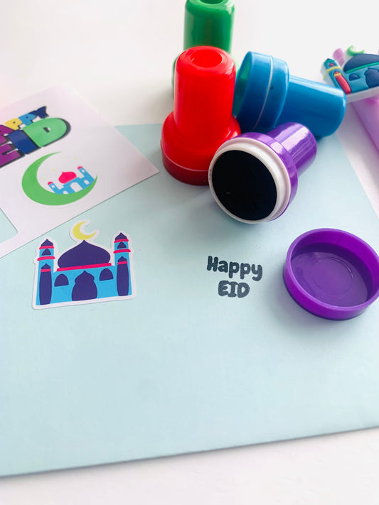 Happy Eid Stamps 4 pieces