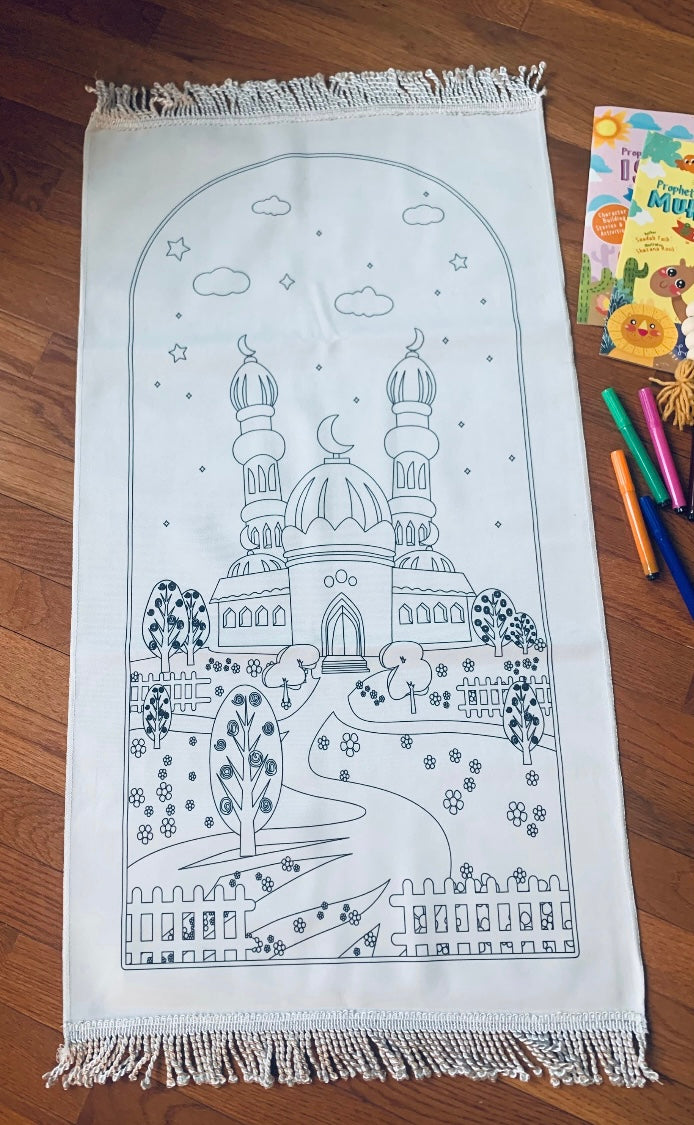 Color your own prayer mat kit