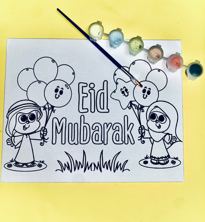 Ramadan or Eid canvas paint set