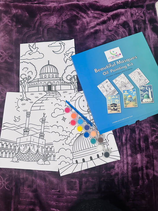 Beautiful Mosques oil painting kit