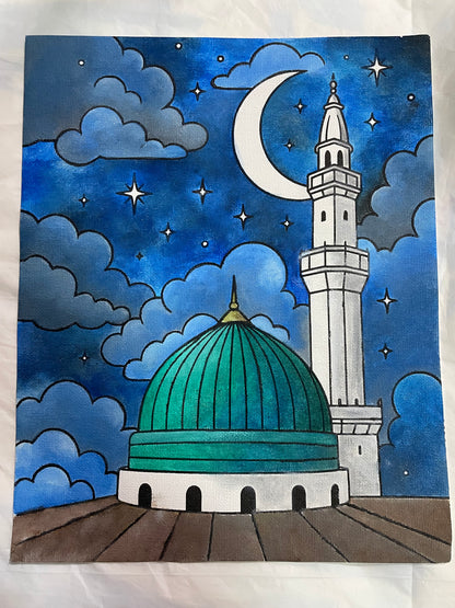 Beautiful Mosques oil painting kit