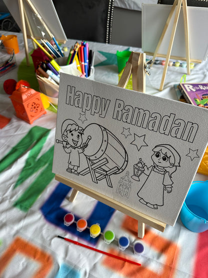 Ramadan or Eid canvas paint set