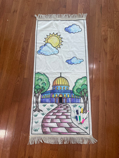 Color your own prayer mat kit