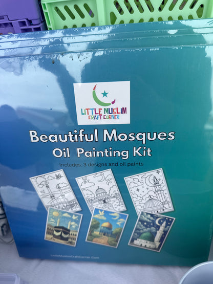 Beautiful Mosques oil painting kit