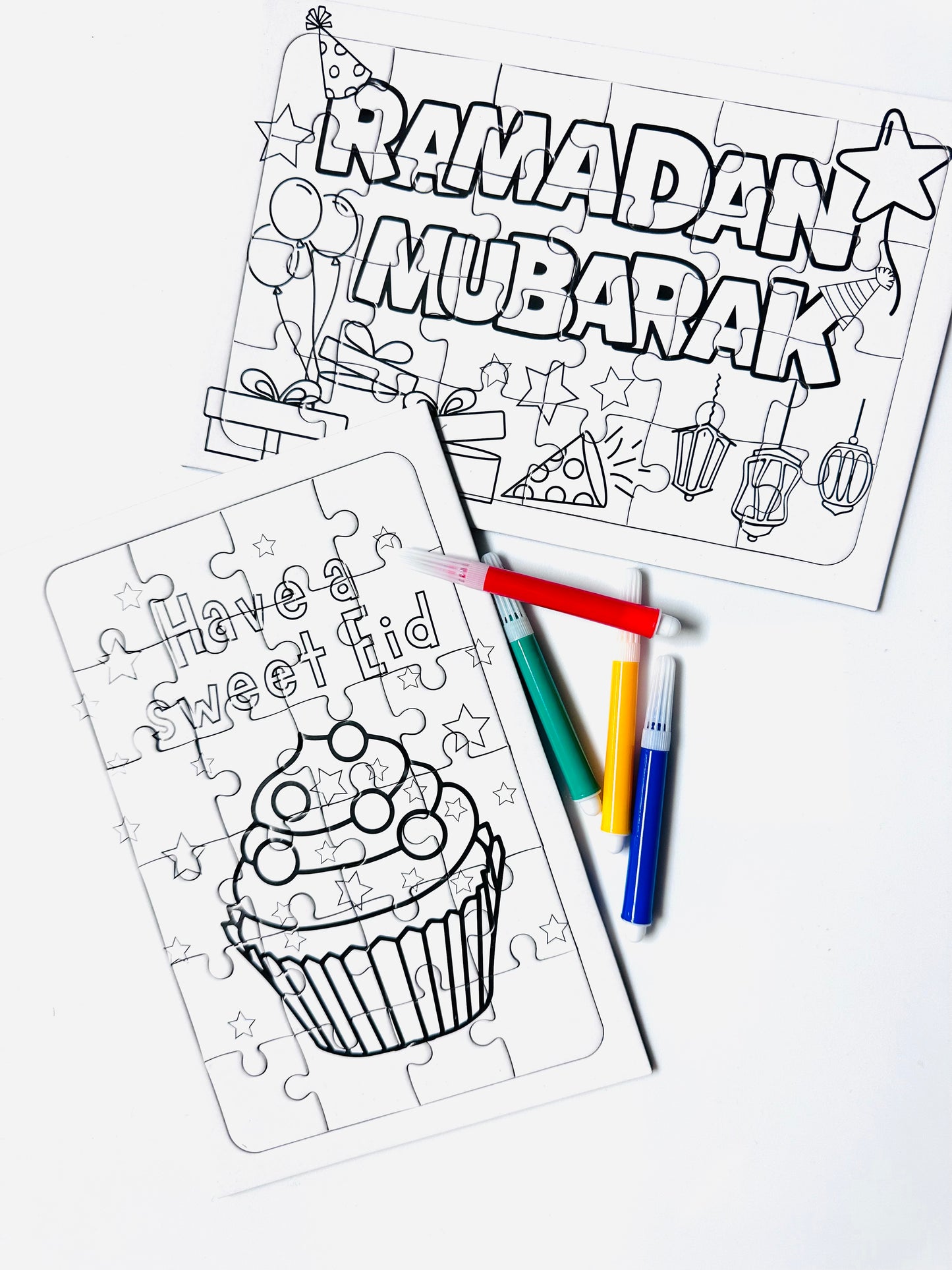 Color your own Ramadan or Eid Puzzle